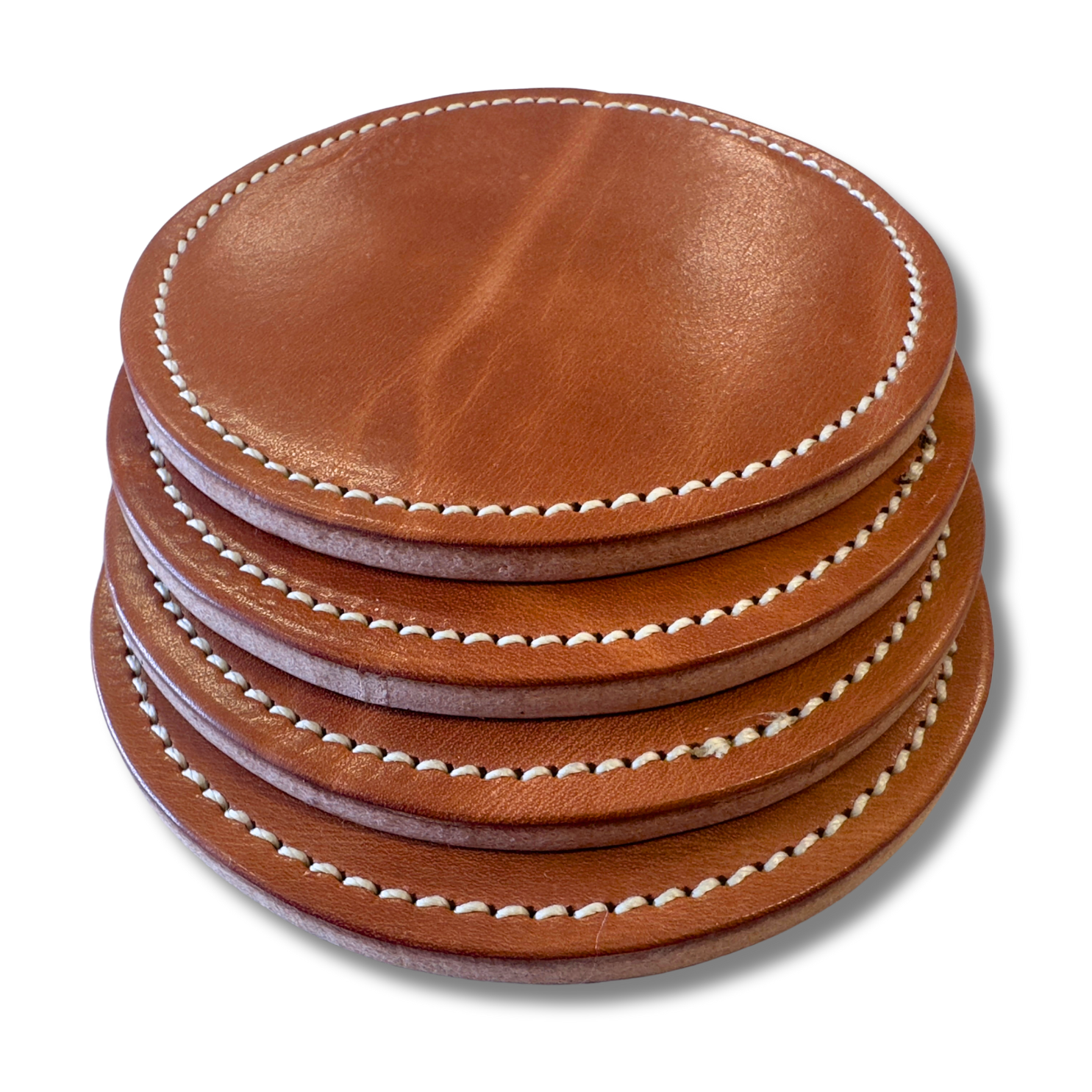 LEATHER COASTER 4 SET - MEMBERS ONLY