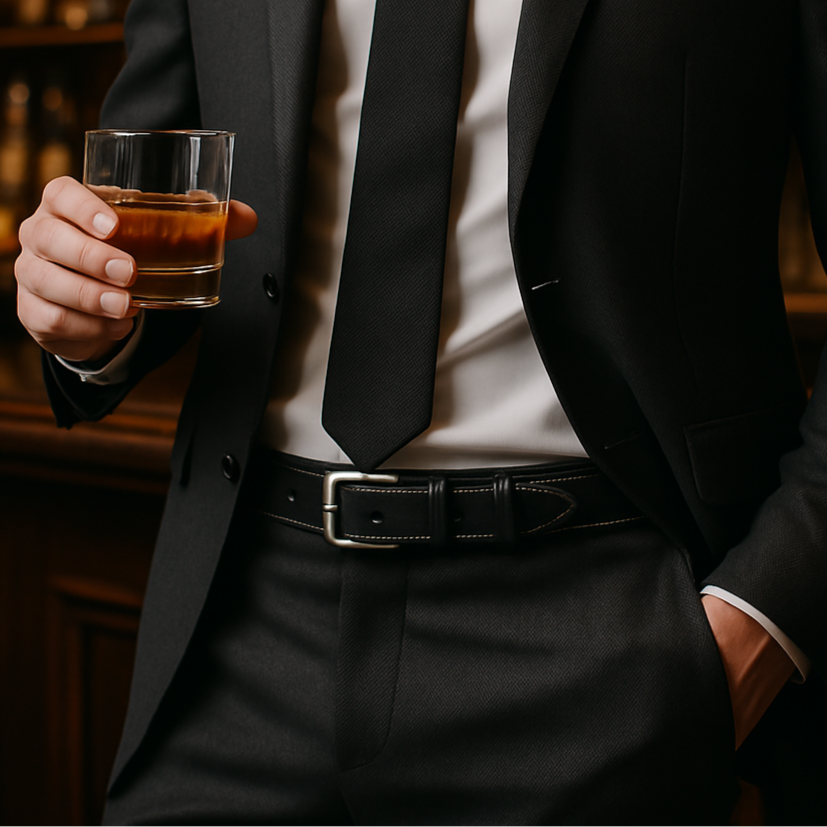 AMERICAN MADE LUXURY DRESS BELT 1.5" - MEMBERS ONLY